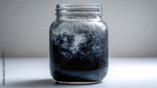 Storm Captured in Glass Jar