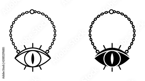 Evil Eye Necklace Graphics