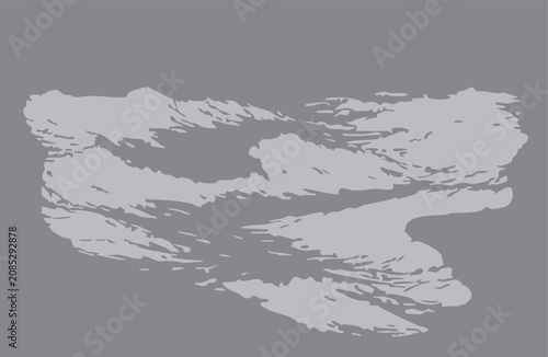 Vector abstract grey grunge brush stroke background textured paint splash illustration