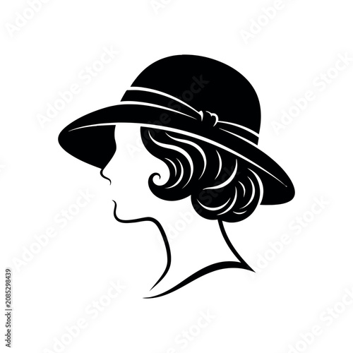 Vintage silhouette of a woman 