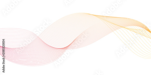 abstract background with waves, abstract background with waves, Abstract flowing lines of orange, pink and  yellow tones on a light background, 