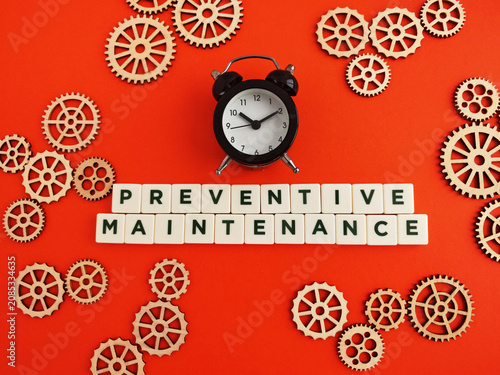 Preventive maintenance planning for efficient time management with gears