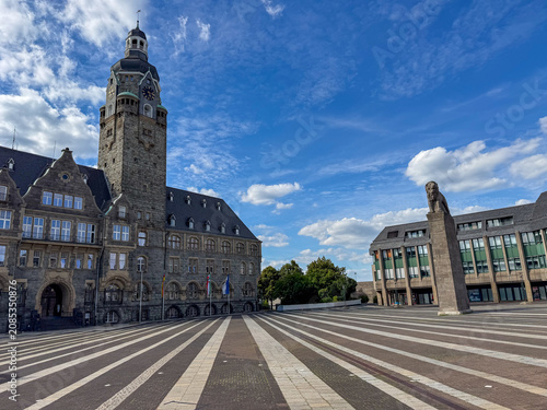Market Square with Town Hall in Remscheid, North Rhine-Westphalia, Germany