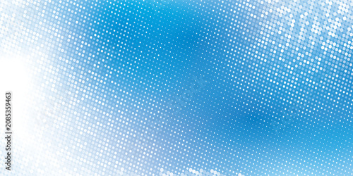 Tableau sur toile Blue halftone gradient texture
