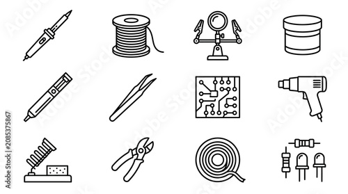 Photography Tools and equipment for electronics work.