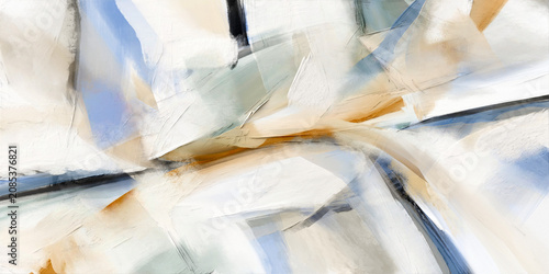 Tableau sur toile Curated contemporary abstract artwork with tactile surfaces for publishing, bran