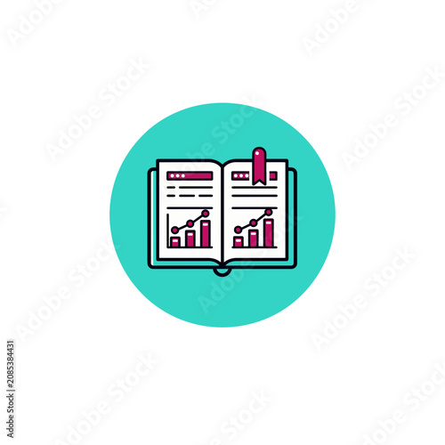 Sales Report Review Badge Icon