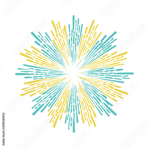Sunburst Celebration Mark Flat Icon