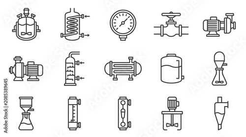 Φωτογραφία Industrial machinery and equipment icons 1.