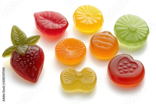 Assortment of Fruit Shaped Jelly Candies
