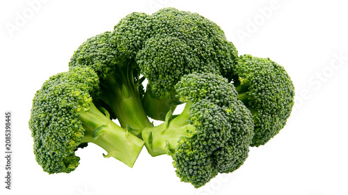Fotografie Fresh green broccoli florets clustered together