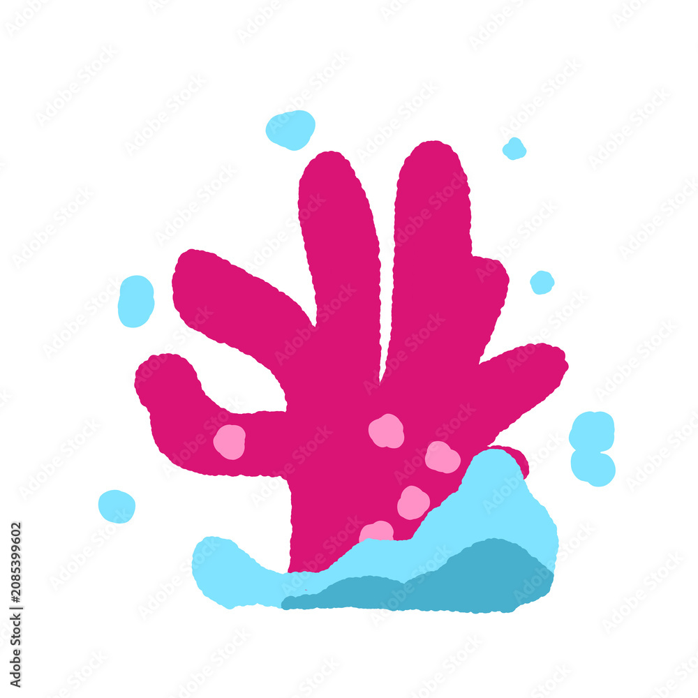 Obraz premium Tropical Ocean Wonder - Pink Coral Reef Life