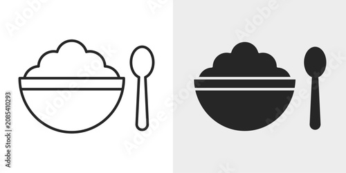 Bild auf Leinwand Baby Food Icon represents nutritious meals prepared for infants and toddlers