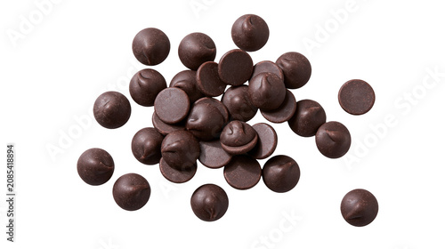 Quadro su tela Dark chocolate chips pile