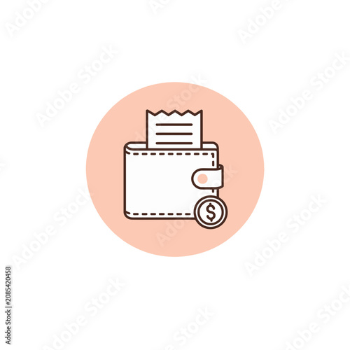 Receipt Clipboard Wallet Plu Badge Icon
