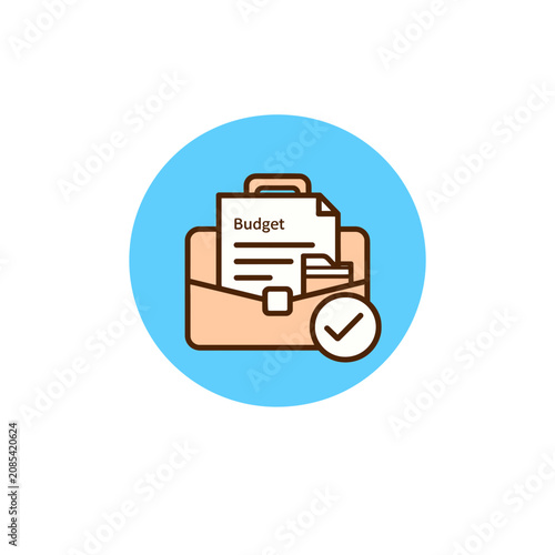 Bookkeeping Document Badge Icon