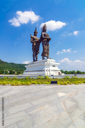 The Preah Thong and Neang Neak statue symbolises the birth of Khmer land, culture, traditions and civilisation of Cambodia. Located at the Bet Trang Commune in the city Prey Nob Distric,Sihanoukville