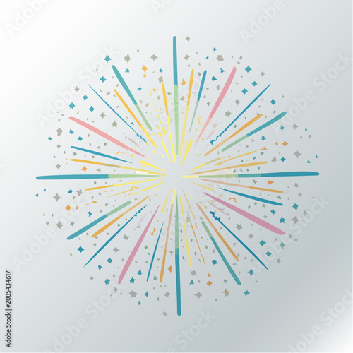 Sparkle Burst Flat Icon