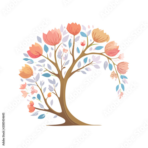 Spring Floral Bouquet Illustration