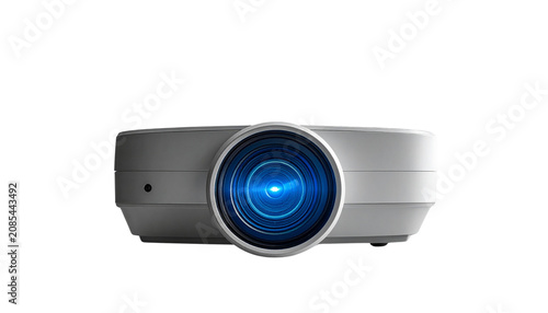 Modern Digital Projector Isolated on Transparent Background PNG for Home Theater, Office and Presentation Use