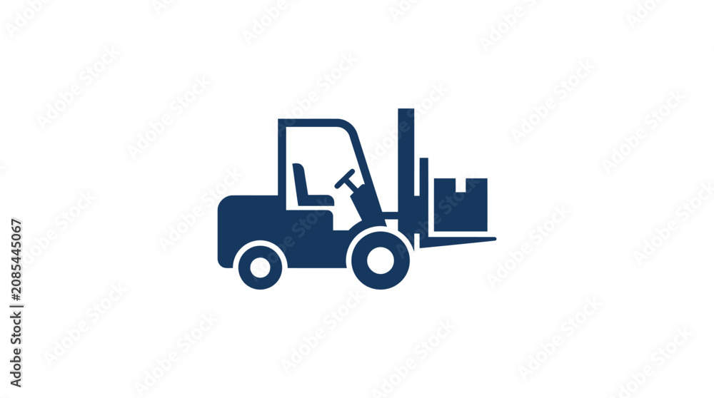 Fototapeta premium Forklift truck industrial vehicle equipment.