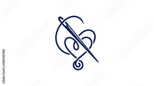 Quadro su tela Decorative Musical Note Design Element.