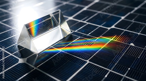 Light refracts through glass prism showcasing modern professional aesthetic commercial layout