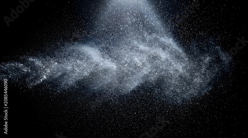 Mist hanging frozen mid air showcasing modern professional aesthetic professional photography