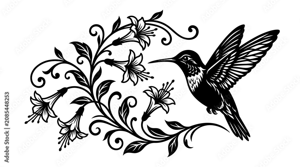 Fototapeta premium vector illustration of an abstract bird