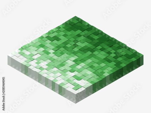Isometric 3D Cube Grid Abstract Vector Background