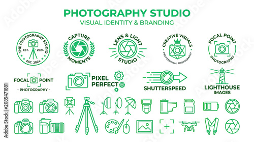 Fotografija Photography Studio Visual Identity & Branding - Logo & Icon Collection