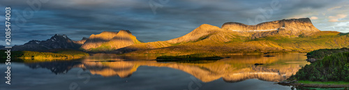 Photos Mitternachtssonne am Efjord in Norwegen bei Narvik