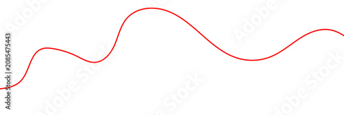 Foto Red thread isolates on a white background