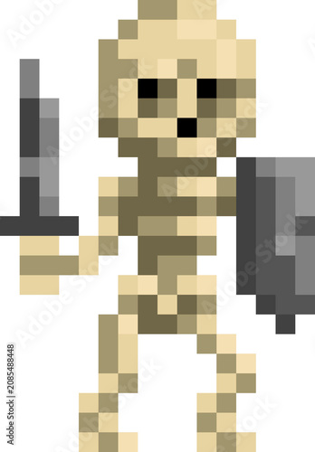 A skeleton warrior monster ...
