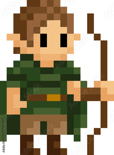 Elf archer fantasy cartoon ...