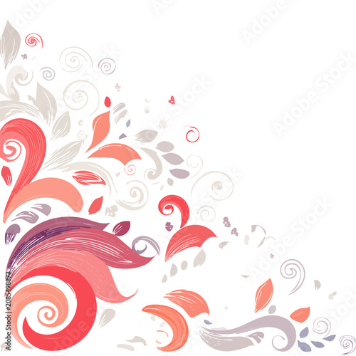 Abstract Flame Swirl Ornament