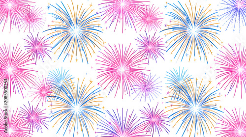 Vibrant Celebration Background on Isolated White Backdrop