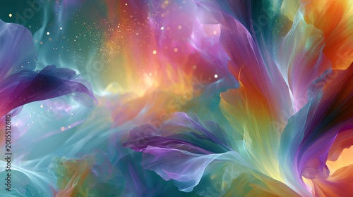 Creative mindset imagination inspiration artistic innovation cognitive flexibility copy space creative design theme ethereal Blend mode colorful abstract studio backdrop.
