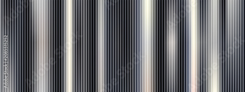 Foto Luxe metal ribbed with silver tech texture and dark vertical stripe