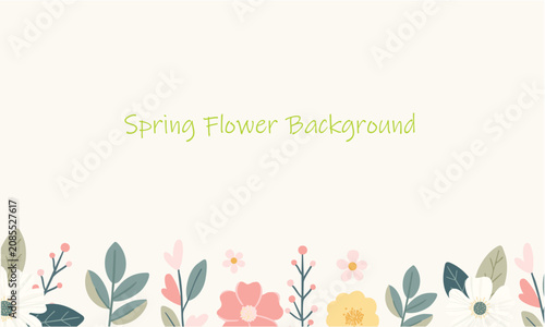 floral frame wallpaper pastel colorful spring background hand drawn