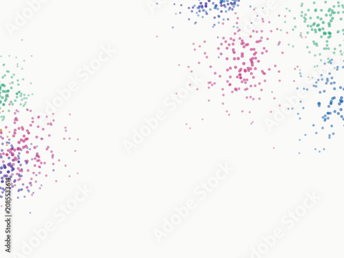 Quadro su tela Scattered Dot Groups Clean Abstract Background