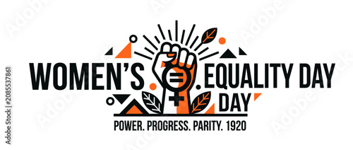 Women's Equality Day Fist Symbol Power Progress Parity 1920