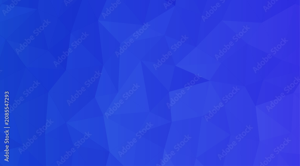 Fototapeta premium Blue low poly geometric background, with triangular mesh, pattern and subtle, gradient color transitions