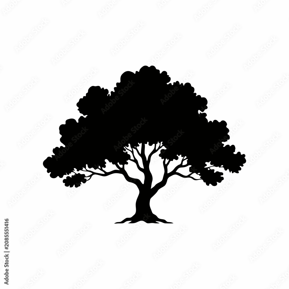 Fototapeta premium vector tree silhouette
