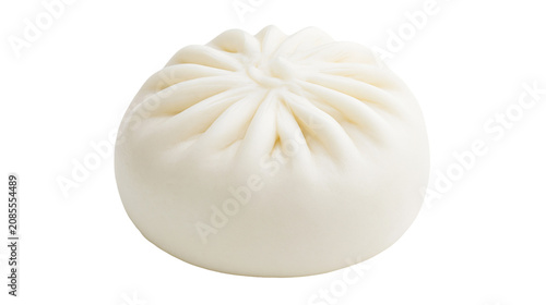 Bild auf Leinwand Steamed white bao bun with pleated top