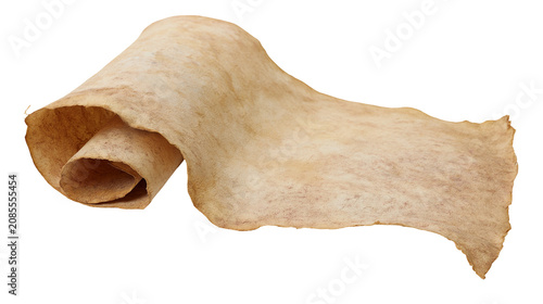 Foto Rough textured dried animal hide parchment