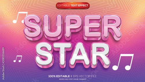 Bild auf Leinwand K-pop themed 3D text effect