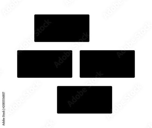Bricks black icon