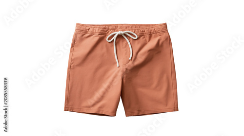 Fotografie Orange drawstring shorts with pockets