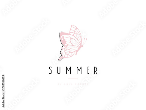 Soft Feminine Parlour Vector Logo